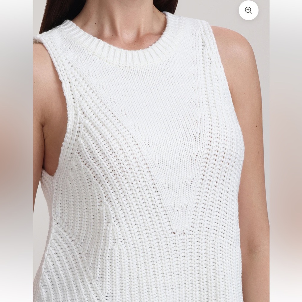 525 America BILLIE: THICK THIN VEST in Bleach White Size XL Retail $89 - Picture 5 of 7